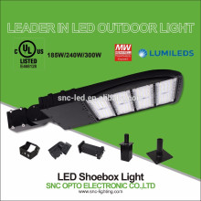 UL / DLC gelistet, 130lm / w Einstellbare Halterung 150W LED Shoebox Licht